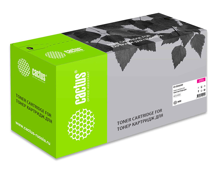 Картридж лазерный Cactus CS-CE263A CE263A пурпурный (11000стр.) для HP LJ CP4025/CP4525