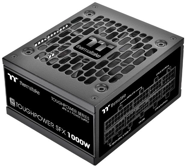 Блок питания Thermaltake Toughpower SFX 1000W /Fully Modular/Non Light/Full Range/Analog/80 Plus Gold/EU/100% JP CAP/All Flat Cables/Gen 5