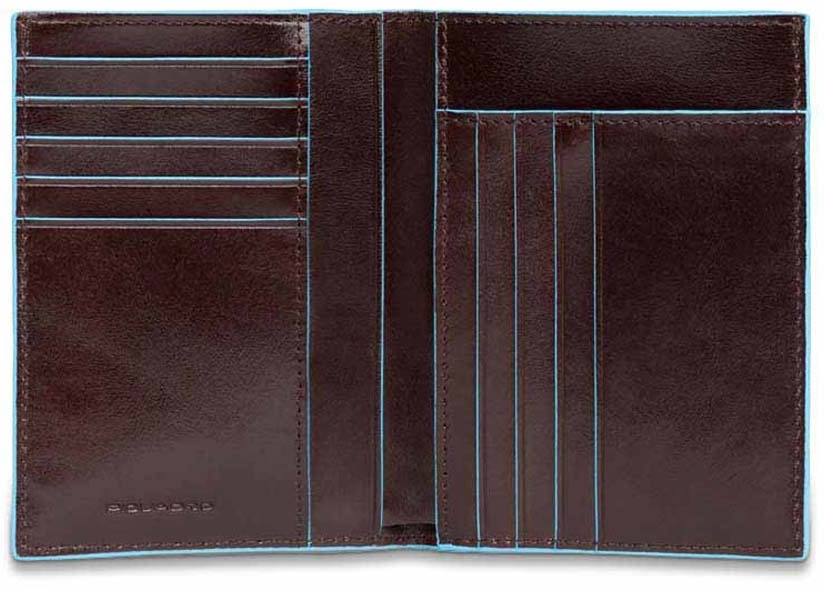 Кошелек мужской Piquadro Blue Square PU1393B2R/MO красное дерево натур.кожа Кошелек мужской Piquadro Blue Square PU1393B2R/MO красное дерево натур.кожа