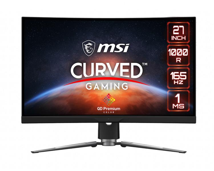 Монитор MSI MPG ARTYMIS 273CQR QD 27" 16:9 WQHD(2560x1440)VA Curve, 1ms,3000:1,100M:1, 400nit,178/178, 2xHDMI 2.0b, DP 1.2a, USB-C, 2xUSB 2.0 Type-A, USB 2.0 Type-B, Tilt, Swivel, Height, VESA, 165Hz, 1y w-ty