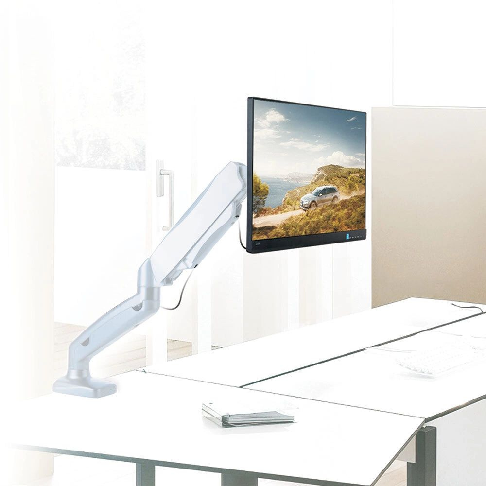 Кронштейн для мониторов Arm Media LCD-T21w белый 15"-32" макс.6.5кг настольный поворот и наклон верт.перемещ. Кронштейн для мониторов Arm Media LCD-T21w белый 15"-32" макс.6.5кг настольный поворот и наклон верт.перемещ.