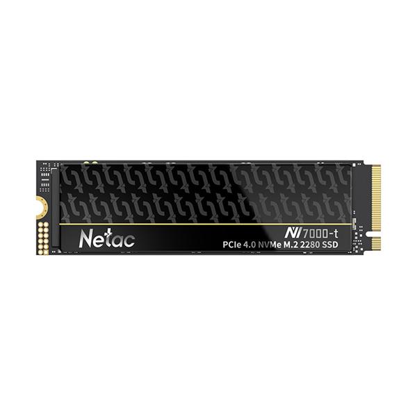 Ssd накопитель Netac SSD NV7000-t 1TB PCIe 4 x4 M.2 2280 NVMe 3D NAND, R/W up to 7300/6600MB/s, TBW 640TB, slim heatspreader, 5y wty