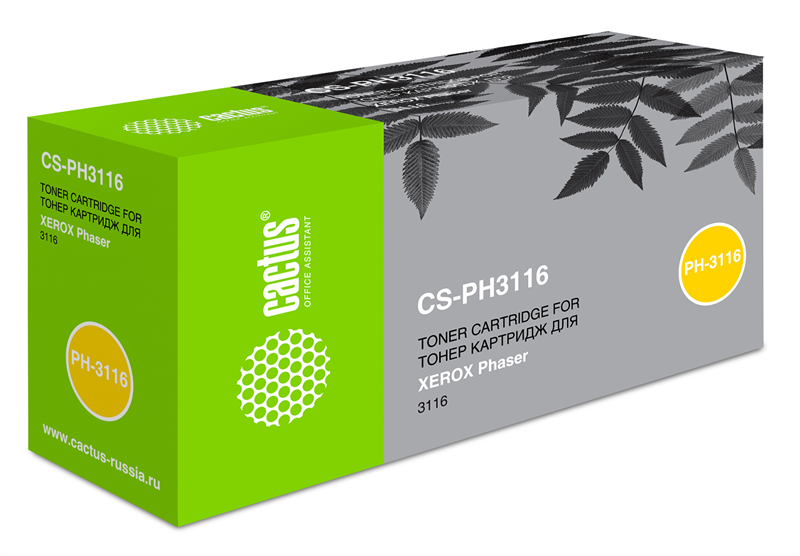 Картридж лазерный Cactus CS-PH3116 109R00748 черный (3000стр.) для Xerox Phaser 3116 Картридж лазерный Cactus CS-PH3116 109R00748 черный (3000стр.) для Xerox Phaser 3116