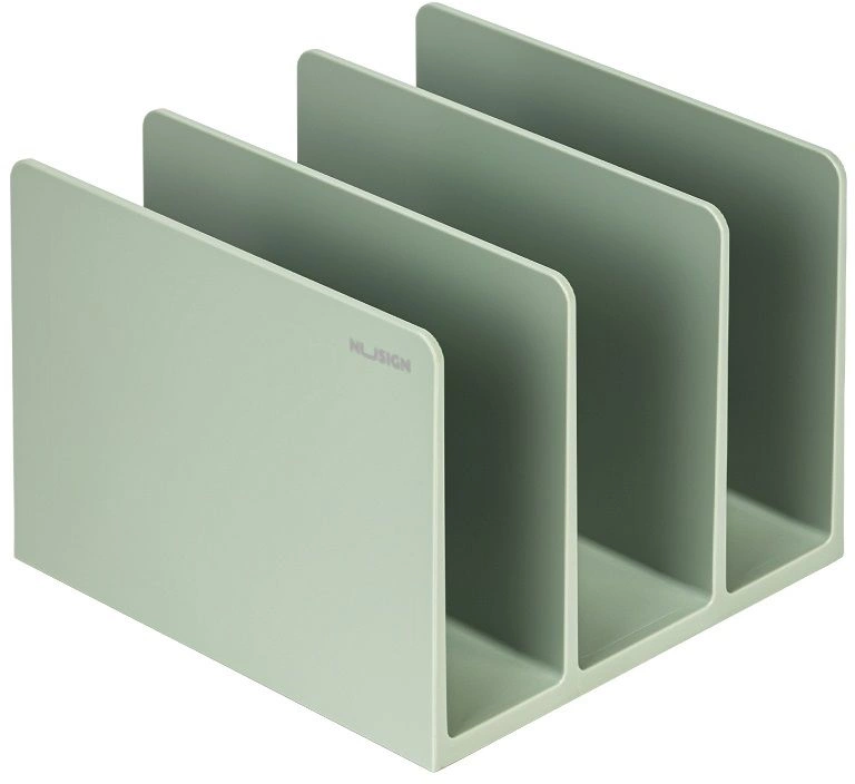 Подставка-ограничитель для книг Deli NS006GREEN Nusign 162x162x122мм зеленый