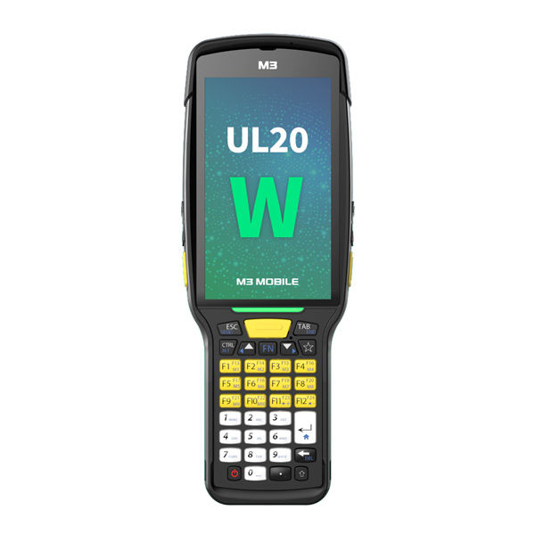 Терминал сбора данных M3 Mobile UL20W Android 10.0 GMS, FHD, 802.11 a/b/g/n/ac, SE5800, Rear Camera, BT, GPS, NFC(HF), 2G/16G, 35K, St Bat 6700 mAh, incl Bullet Proof Film, Hand Strap. Req CRDPWSP
