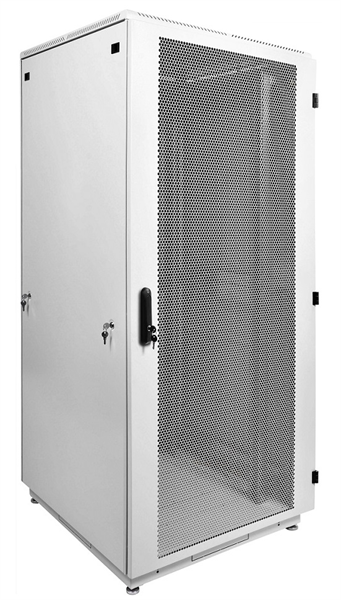  Шкаф телекоммуникационный напольный 33U (600x1000) дверь перфорированная 2 шт, цвет черный