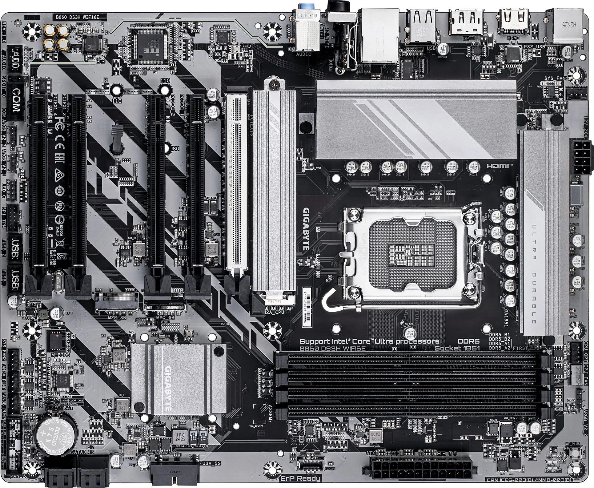 Материнская плата Gigabyte B860 DS3H WIFI6E,