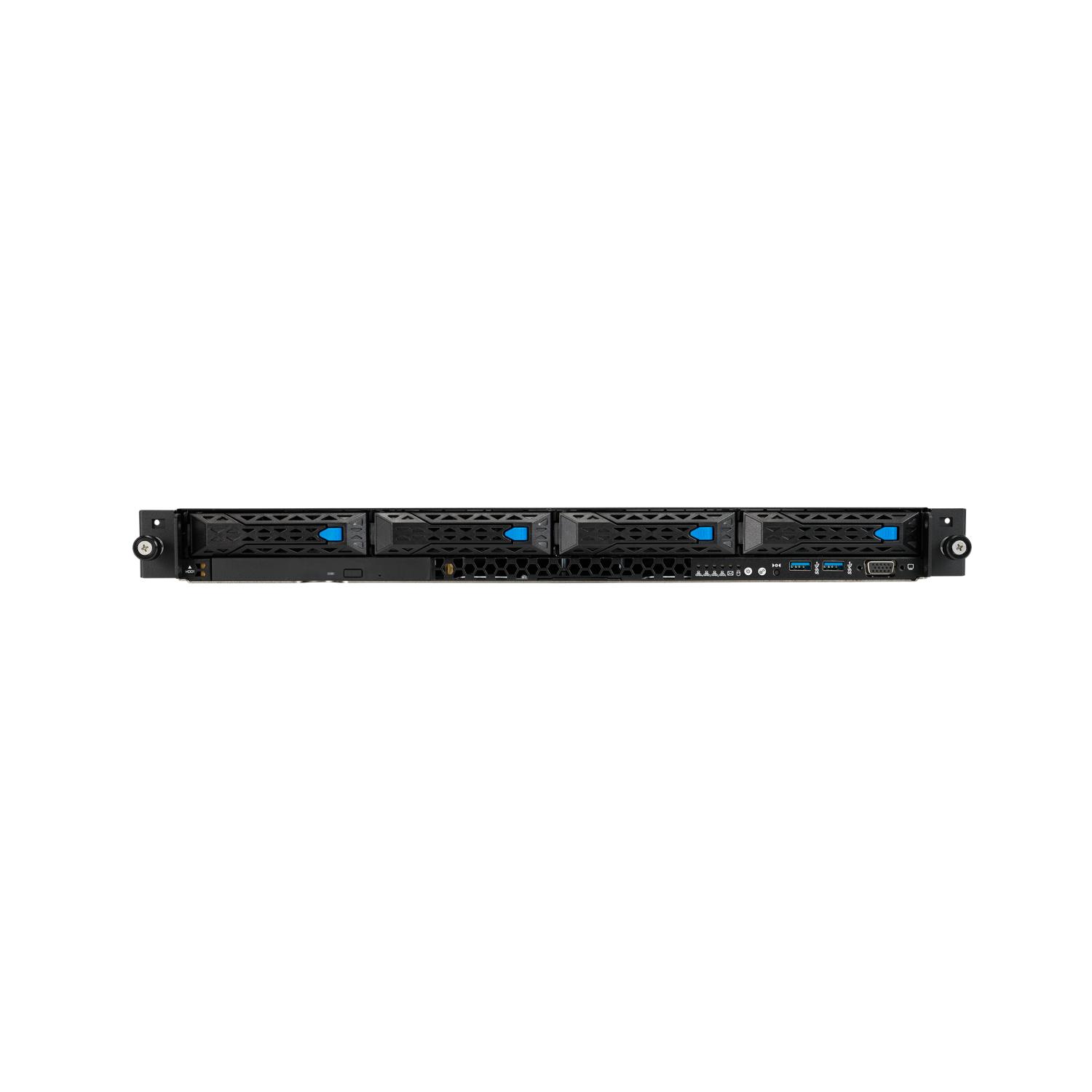 Серверная платформа ASUS RS300-E11-PS4 Rack 1U,1xSocket LGA 1200,4xUDIMM(3200/2933/2666),4xLFF SATA/SAS(upto2xNVMe),2x1GbE,1x350W,ASMB10-iKVM