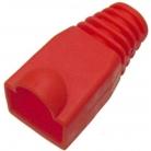  Защитные колпачки для кабеля 6,0мм cat.5, на соединение коннектора с кабелем, красный, 100 шт. в пчк