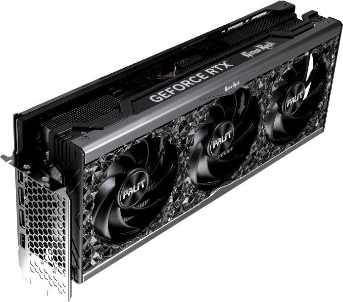 Видеокарта PALIT RTX4090 GAMEROCK OMNIBLACK 24GB GDDR6X 384bit 3-DP HDMI NED4090019SB-1020Q