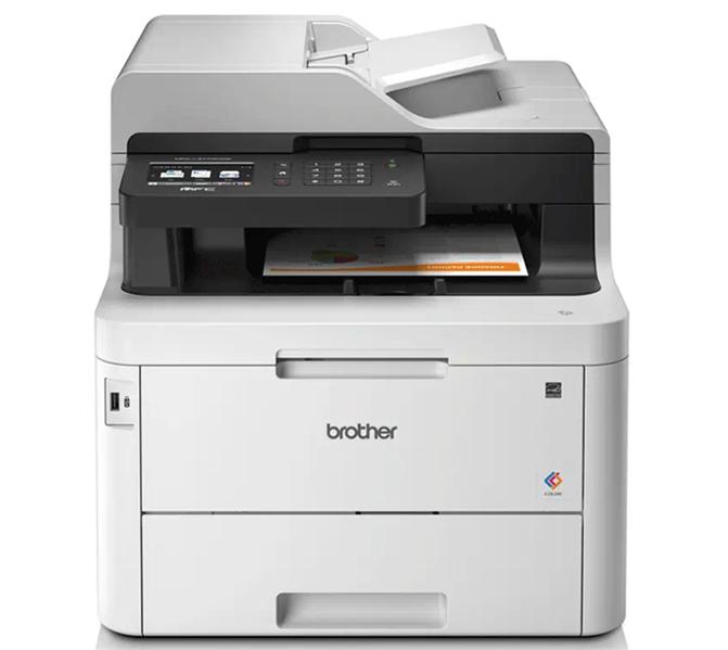 Цветные светодиодные устройства Brother MFC-L3770CDW, P/C/S/F, цв.светодиодный, А4, 24 стр/мин, 512 Мб, факс, Duplex, DADF50, LAN, WiFi, NFC, старт.картриджи 1000 стр. официальная гарантия 1 год