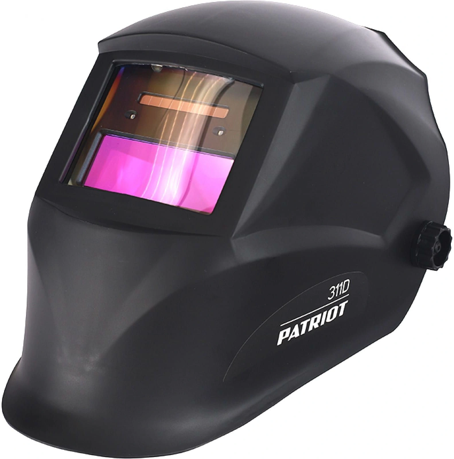 Маска сварщика Patriot 880502201 филь.:хамел. кл.:1/1/1/2 см.экр.90x35мм черный Маска сварщика Patriot 880502201 филь.:хамел. кл.:1/1/1/2 см.экр.90x35мм черный
