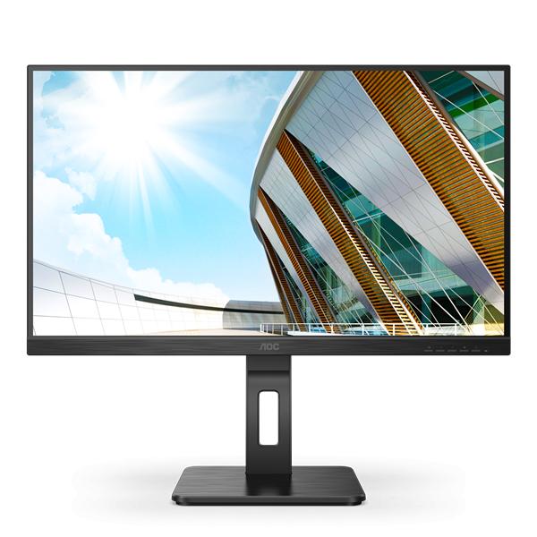 Монитор 23,8" AOC 24P2QM 1920x1080 75Hz VA LED 16:9 4ms D-Sub DVI HDMI DP 4*USB3.2 50M:1 3000:1 178/178 300cd HAS Pivot Tilt Swivel Speakers Black