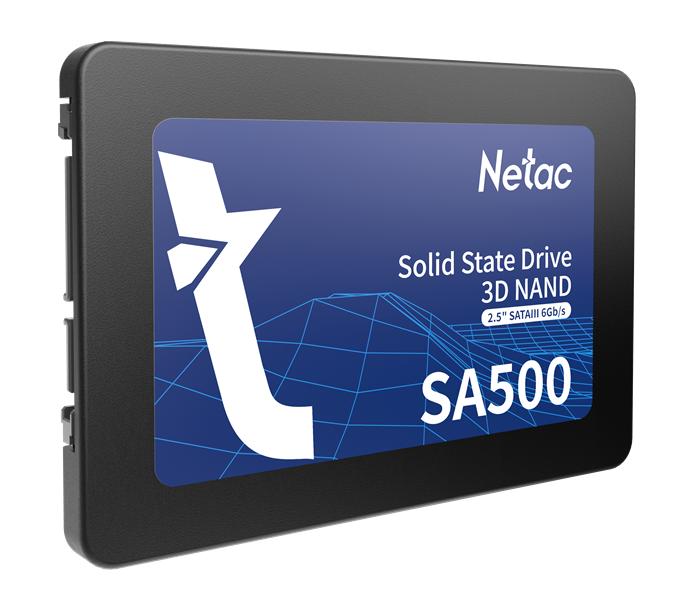 Ssd накопитель Netac SSD SA500 1TB 2.5 SATAIII 3D NAND, R/W up to 530/475MB/s, TBW 480TB, 3y wty