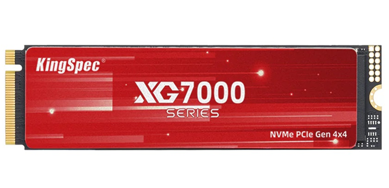 твёрдотельный накопитель KingSpec SSD 512GB M.2 2280 PCIe 4.0 x4 NVMe R7200/W4400MB/s 3D NAND MTBF 1M 630000/390000 IOPS 300TBW