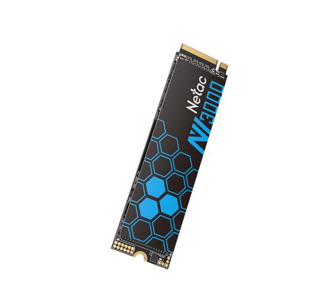 Ssd накопитель Netac SSD NV3000 2TB PCIe 3 x4 M.2 2280 NVMe 3D NAND, R/W up to 3300/2900MB/s, TBW 1200TB, with heat sink, 5y wty
