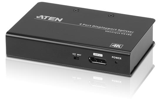 Разветвитель Aten ProAV green: Разветвитель DisplayPort 4K 4-портовый
