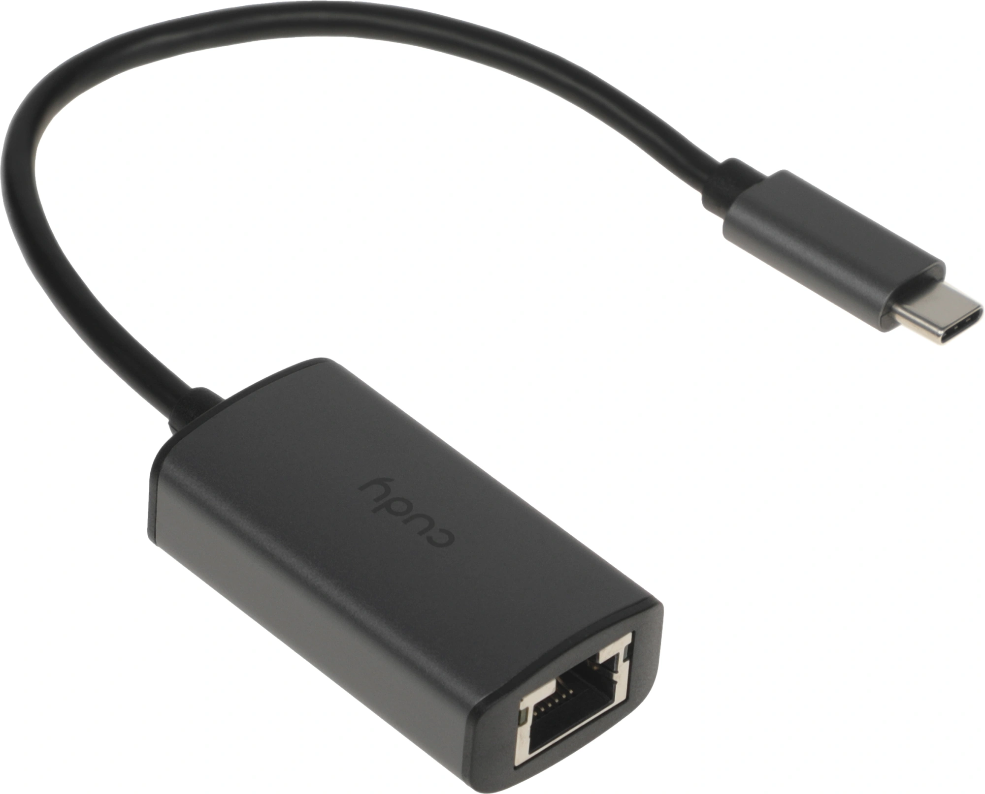 Концентратор CUDY USB-C to Ethernet Adapter Aluminum Portable USB-C to Gigabit Ethernet Adapter, Compatible with Laptop, MacBook, Surface, PC with Windows, XP, Mac/Linux and more