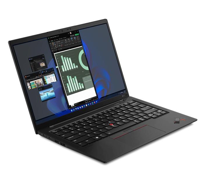 Ноутбук ThinkPad Ultrabook X1 Carbon Gen 10 14" WUXGA (1920x1200) IPS AG, i5-1240P, 16GB LPDDR5 5200, 512GB SSD M.2, Intel Iris Xe, WiFi, BT, FPR, TPM2, IR FHD Cam, 57Wh, 65W USB-C, Win11P, 1Y, 1.12kg