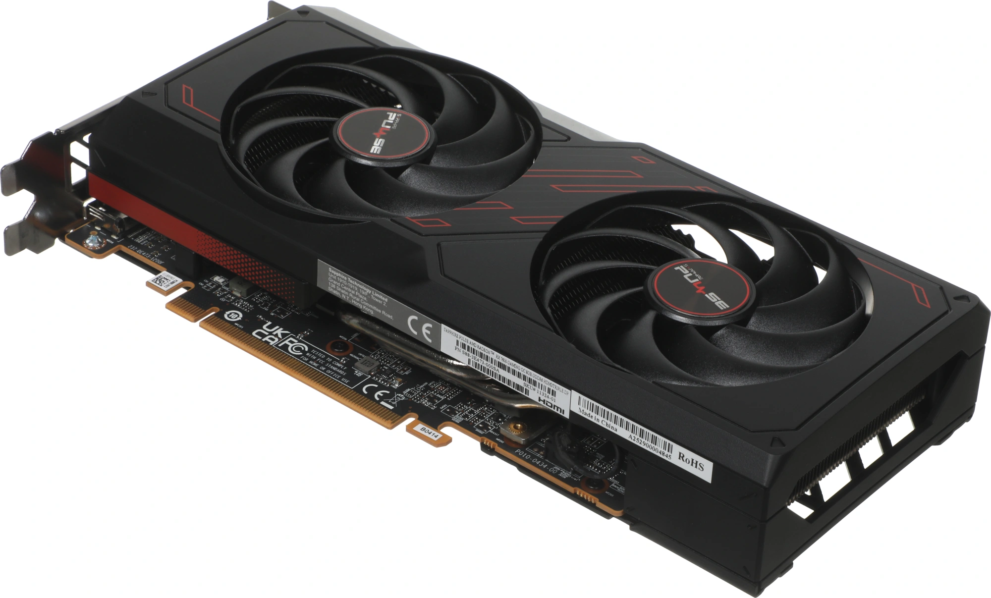 Видеокарта Sapphire RX7600 PULSE 8GB GDDR6 128bit 3xDP HDMI 2FAN RTL