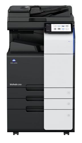 Многофункциональное устройство лазерное Konica Minolta bizhub C250i (МФУ, A3, 25 стр./мин, без крышки и ADF, без тумбы, без картриджей, без кабеля питания, запуск только инженером платно)