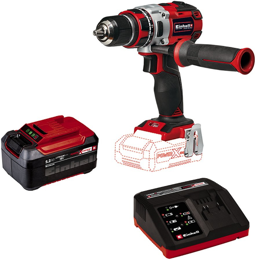 Дрель-шуруповерт Einhell PXC TE-CD 18 Li Brushless аккум. патрон:быстрозажимной (4513850SET) Дрель-шуруповерт Einhell PXC TE-CD 18 Li Brushless аккум. патрон:быстрозажимной (4513850SET)