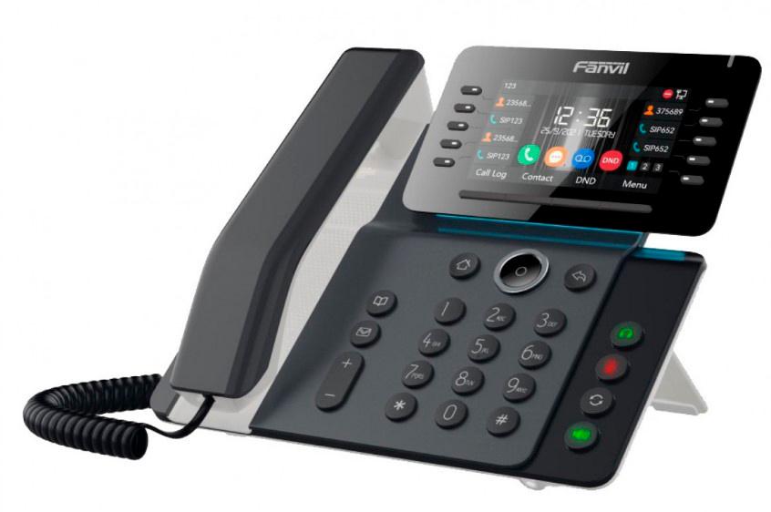  Fanvil IP-телефон,  2х- 10/100/1000, 20 SIP линий, 3 дисплея, 116 DSS клавиш, телефонная книга 2000 записей, микрофон, БП в комплекте