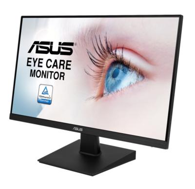 Монитор ASUS 23.8" VA24EHE IPS LED, 1920x1080, 5ms, 250cd/m2, 178°/178°, 100Mln:1, D-Sub, DVI, HDMI, 75Hz, Tilt, Adaptive-Sync, Blue Light Filter & Flicker free, Frameless, VESA, Black, 90LM0560-B01170 3 year