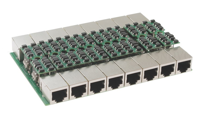 Дополнительный модуль для устройства грозозащиты OSNOVO SP-IP8/1000PR-M Дополнительный модуль для 1U устройства грозозащиты для локальной вычислительной сети на 8 портов (скорость до 1000 Мб/с) с защитой линий PoE