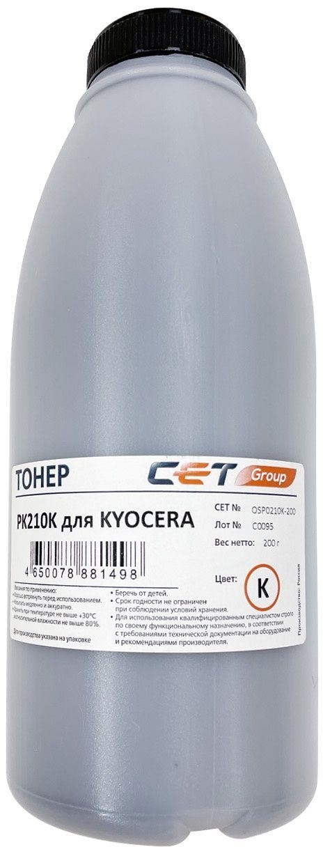 Тонеры и девелоперы Тонер PK210 для KYOCERA ECOSYS P6230cdn/6235cdn/7040cdn (Japan) Black, 200г/бут, OSP0210K-200