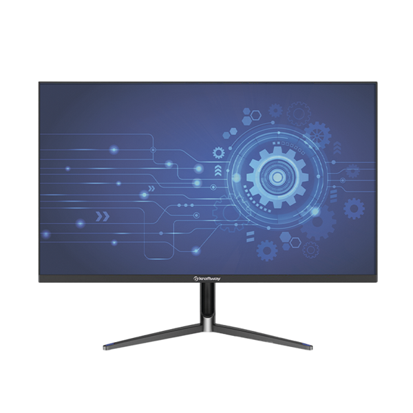 Мониор Kraftway KraftView 23.8'' LED Monitor 1920x1080, 16:9, IPS, 250 cd/m2, 1000:1, 5ms, 178°/178°, VGA, HDMI, DP, 60Hz, speak,наклон, внутр. бп. Black МИНПРОМТОРГ (МПТ) 1г