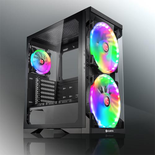 Корпус SILENOS PRO (pre-installed 200x200x25 *2 + 120x120x25*1 ARGB fan; Tempered glass appearance design; ATX; 4mm Tempered Glass; USB3.0*1 + USB2.0*2 +HD AUDIO; Supports up to 62.5"HDD+13.5"HDD)