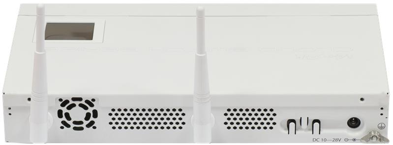 Коммутатор MikroTik Cloud Router Switch 125-24G-1S-IN with Atheros AR9344 CPU, 128MB RAM, 24xGigabit LAN, 1xSFP, RouterOS L5, LCD panel, 2.4Ghz 802.11b/g/n wireless, desktop case, PSU