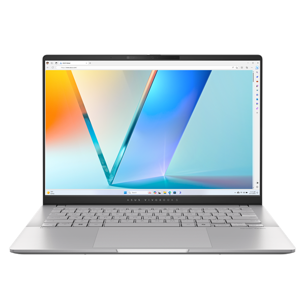 Ноутбук ASUS Vivobook S 14 OLED M5406WA-PP086W AMD RYZEN AI 9 HX 370(12C) LPDDR5X 32GB 1TB PCIE G4 SSD 14.0 OLED WQXGA+(WQ+) 2880X1800 16:10 Bend+400nits(HDR) Glare DCI-P3:100%(120Hz) WIN11 HOME Cool Sil Ноутбук ASUS Vivobook S 14 OLED M5406WA-PP086W AMD RYZEN AI 9 HX 370(12C) LPDDR5X 32GB 1TB PCIE G4 SSD 14.0 OLED WQXGA+(WQ+) 2880X1800 16:10 Bend+400nits(HDR) Glare DCI-P3:100%(120Hz) WIN11 HOME Cool Sil