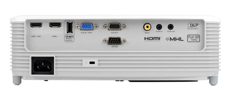 Проектор Optoma EH400 (DLP, Full HP 1920x1080, 4000Lm, 22000:1, 2xHDMI, MHL, VGA, Composite video, Audio-in 3.5mm, VGA-OUT, Audio-Out 3.5mm, 1x2W speaker, 3D Ready, lamp 100 (существенное повреждение коробки)