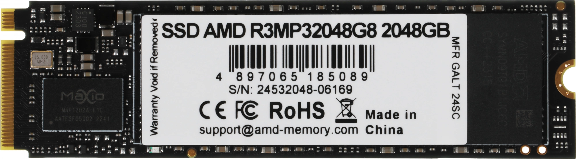 Твердотельный накопитель SSD AMD Radeon M2.2280 2TB R3 Series