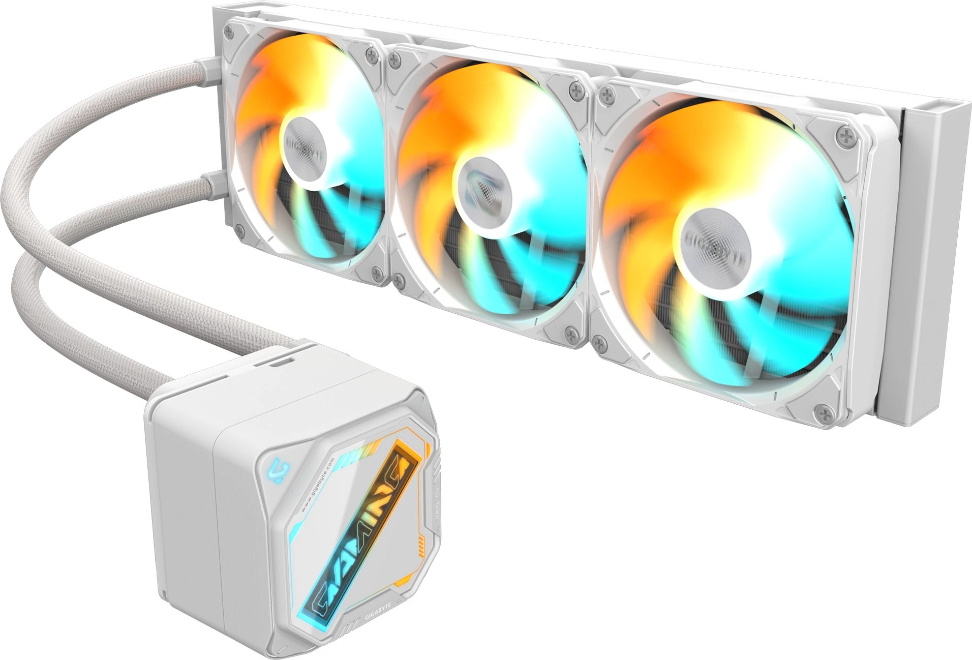 Жидкостная система охлаждения GIGABYTE Gaming GME 360I 3 x 120mm ARGB Fan, LGA 1200, LGA 1700, LGA 1851, AM5, AM4 Жидкостная система охлаждения GIGABYTE Gaming GME 360I 3 x 120mm ARGB Fan, LGA 1200, LGA 1700, LGA 1851, AM5, AM4