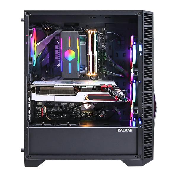 Корпус ZALMAN Z3 ICEBERG, ATX, BLACK, WINDOW, 5x3.5", 1x2.5", 2xUSB2.0, 1xUSB3.0, FRONT 1x120mm ARGB, REAR 1x120mm ARGB (существенное повреждение коробки)