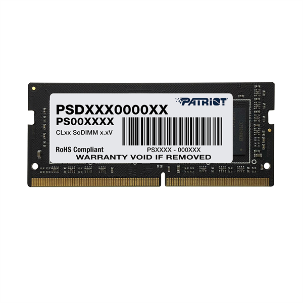 Оперативная память Patriot SL DDR4 16GB 3200MHz SO-DIMM SINGLE 1*16GB CL22 22-22-22-52 1.2V