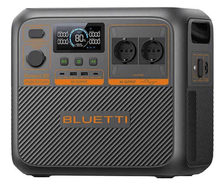 Портативная зарядная станция Bluetti Premium 200 V2 Portable Power Station, 2700W/2074Wh, LiFePO4, 24,24kg