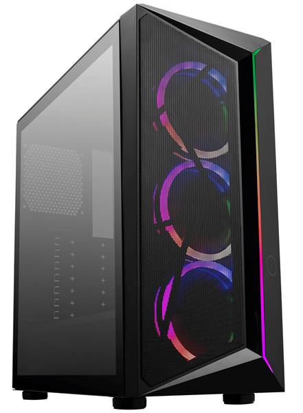 Корпус Cooler Master MasterCase CMP 510, USB3.0x1, USB2.0x1, 3x120 ARGB Fans, Black, ATX, w/o PSU