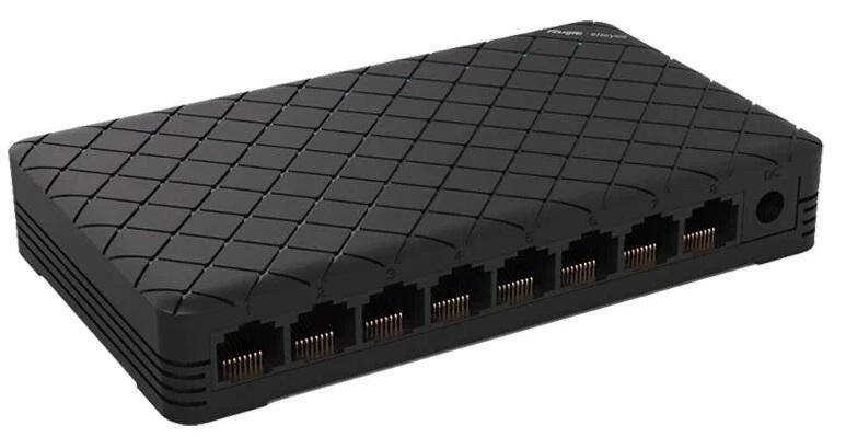 Коммутатор Reyee 8-Port 10/100 Mbps Desktop SwitchPORT: 8 10/100 Mbps RJ45 PortsDesktop Plastic Case