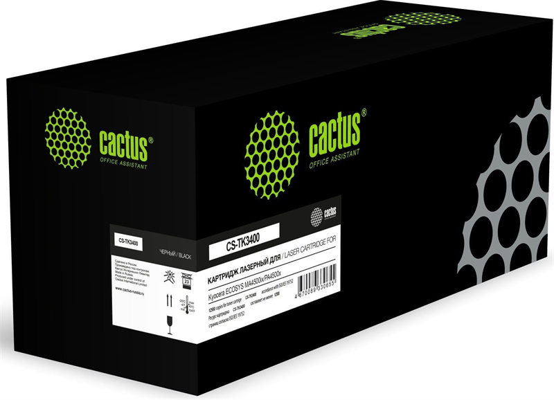 Картридж лазерный Cactus CS-TK3400 TK-3400 черный (12500стр.) для Kyocera ECOSYS MA4500ix/PA4500x Картридж лазерный Cactus CS-TK3400 TK-3400 черный (12500стр.) для Kyocera ECOSYS MA4500ix/PA4500x