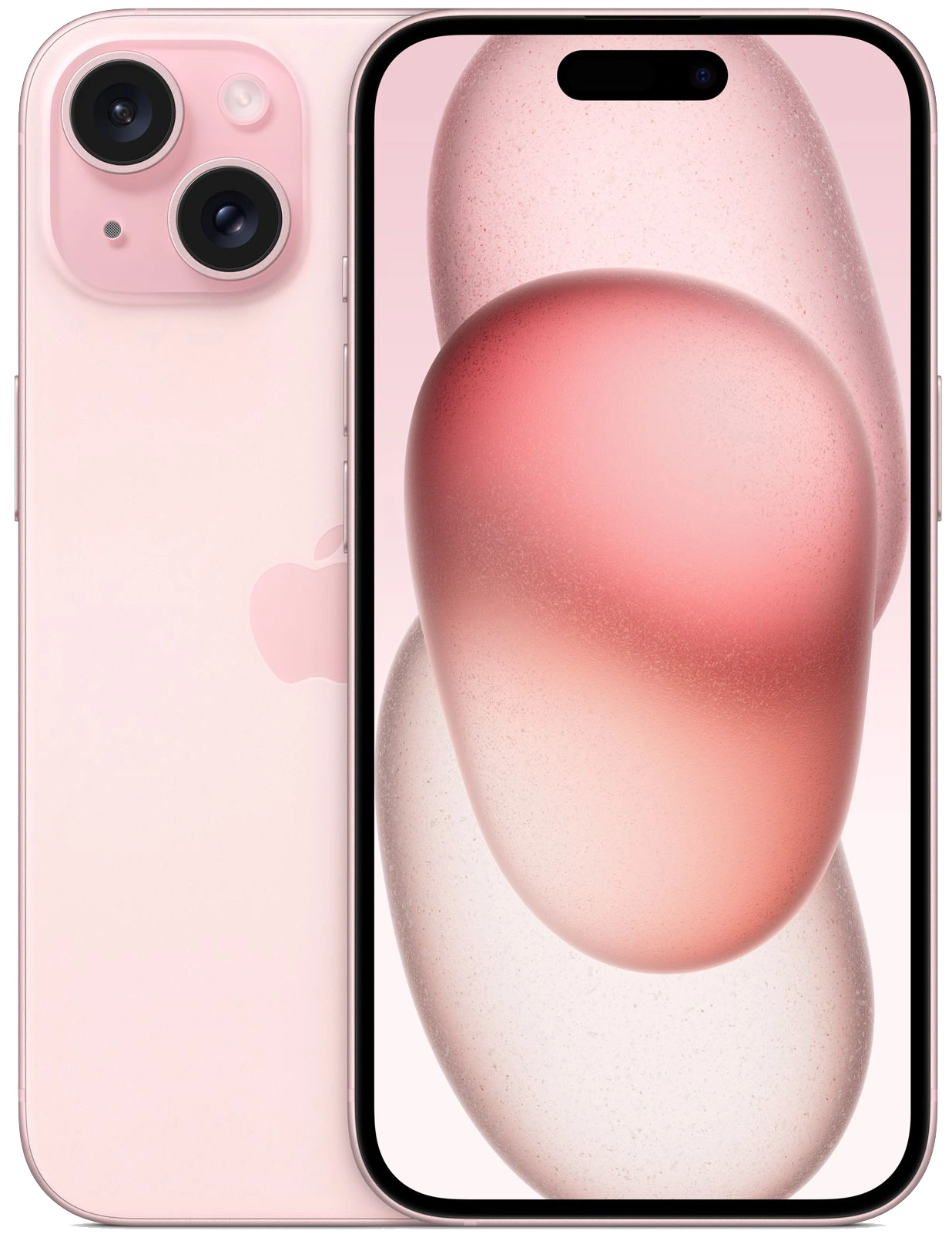 Смартфон Apple A3090 iPhone 15 128Gb розовый моноблок 3G 4G 1Sim 6.1" 1179x2556 iOS 17 48Mpix 802.11 a/b/g/n/ac/ax NFC GPS GSM900/1800 TouchSc Protect [MTP13HN/A]