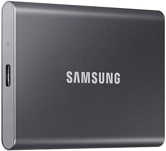 Тведотельный накопитель SSD Samsung T7 External 2Tb (2048GB) GREY USB 3.2 (MU-PC2T0T/WW)