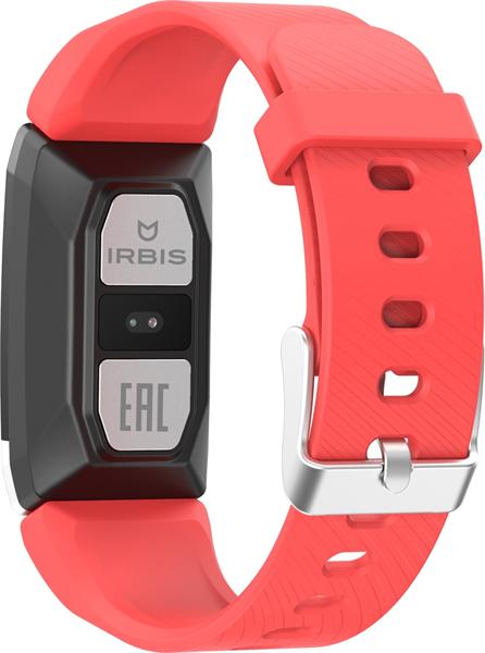 Фитнес-браслет IRBIS Feel Band 1,14 (135*240), step, calories, body temp, heart rate, ECG, PPG, clock, blood pressure, 90mAh Red Band