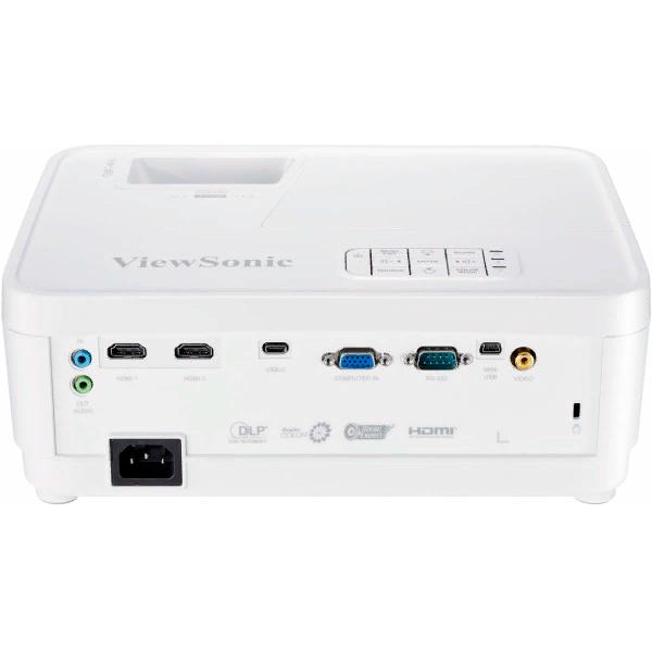 Проектор ViewSonic PX706HD DLP, Full HD 1920x1080, 3000Lm, 22000:1, 2*HDMI, USB Type-C, 3D ready, 5W Cube speaker, Lamp life 15000h, Short-throw, White