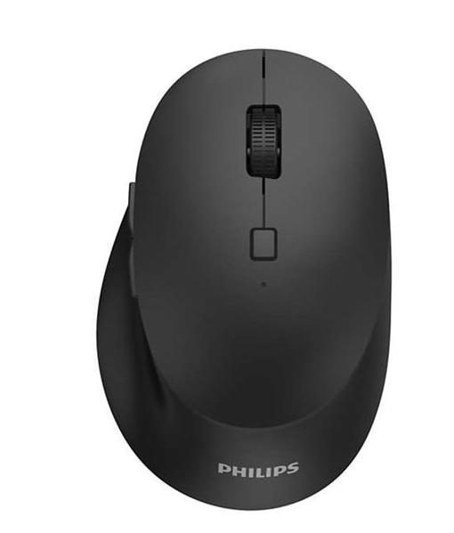 Аксессуары Philips Беспроводная Мышь SPK7607  2,4 GHz, Bluetooth 3.0/5.0, 7кнопки 800-3200dpi,Чёрный