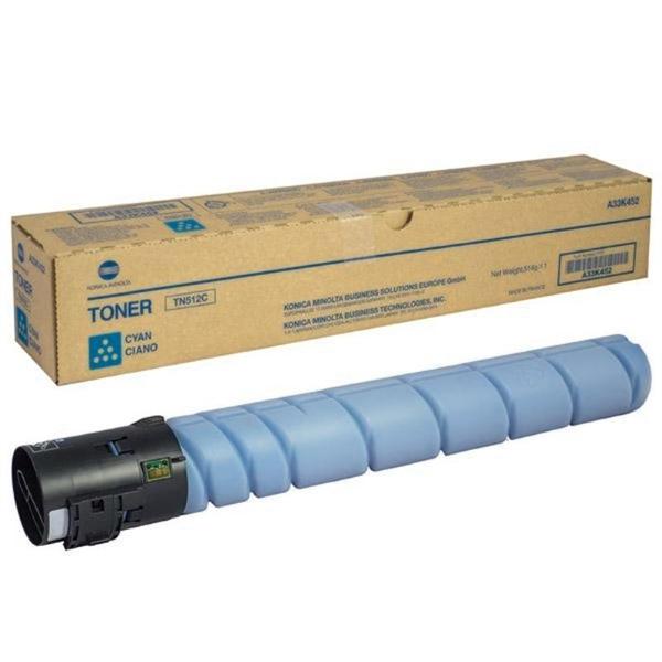 Konica minolta тонер-картридж tn-512c голубой для bizhub c454/554 26 000 стр. Konica Minolta toner cartridge TN-512C cyan for bizhub C454/554 26 000 pages