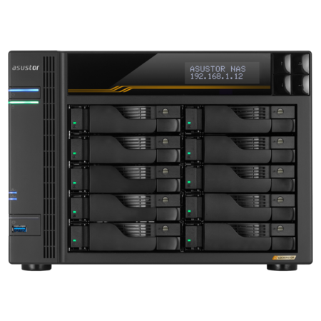 сетевое хранилище ASUSTOR AS6810T 10-Bay NAS/AMD Ryzen V3C14 2,3GHz/16GB DDR5, noHDD(HDD,SSD)/2x5,2х10,Gbe(LAN)/3xUSB3.2,Type-C; 90IX01T0-BW3S00 сетевое хранилище ASUSTOR AS6810T 10-Bay NAS/AMD Ryzen V3C14 2,3GHz/16GB DDR5, noHDD(HDD,SSD)/2x5,2х10,Gbe(LAN)/3xUSB3.2,Type-C; 90IX01T0-BW3S00